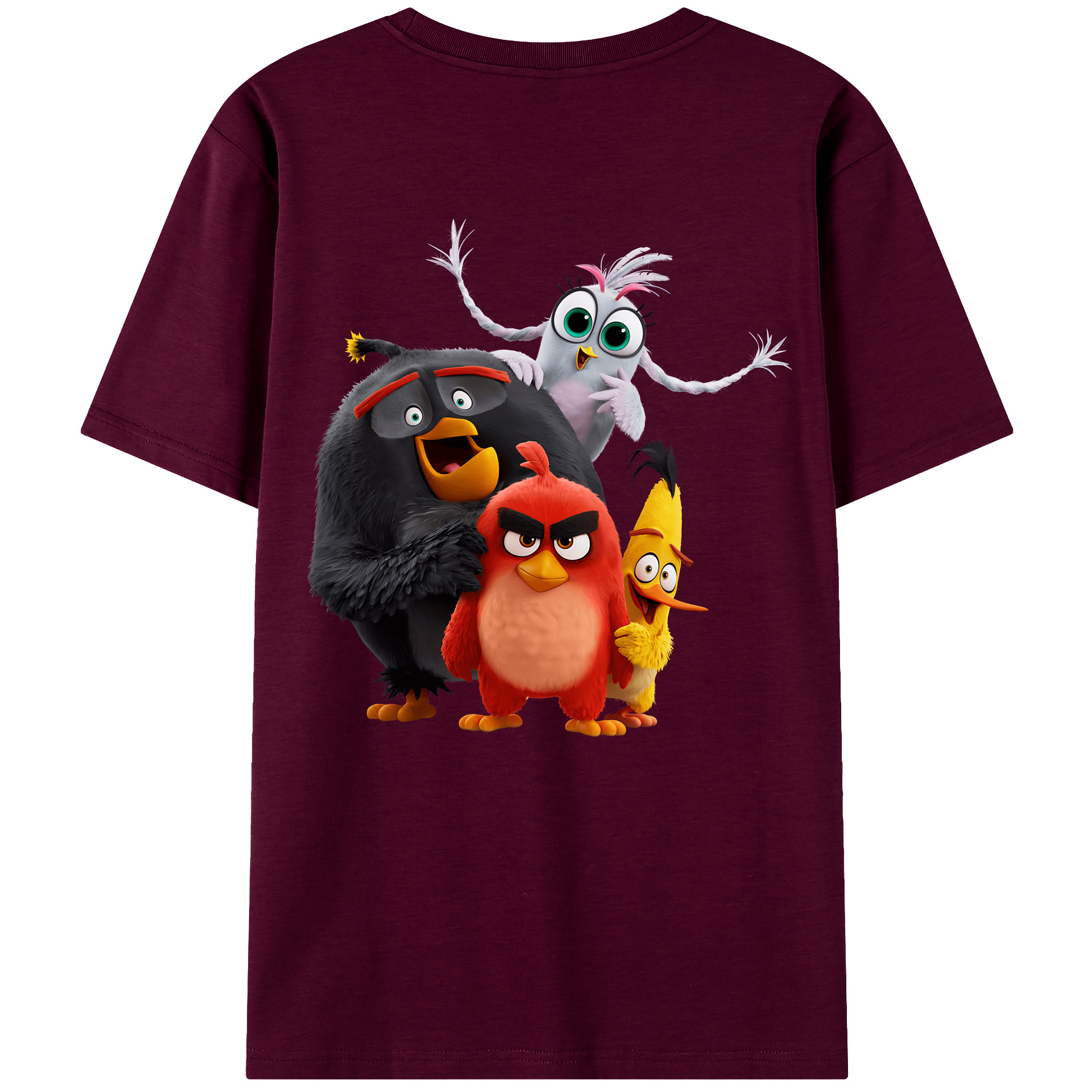 （画像用） Angry Birds アングリーバード レディース半袖Tシャツ(バックプリント)